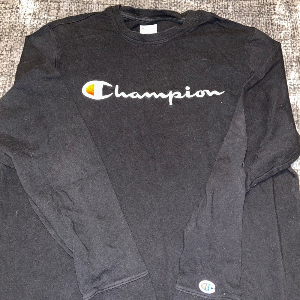 Champion Black Long Sleeve Shirt